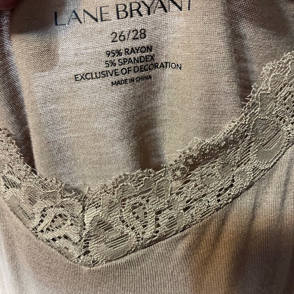 Tan Cami with shimmery lace detail - Picture 5 of 7